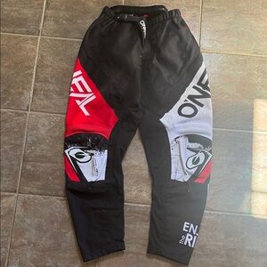 O’Neal Men's Black and Red Motocross Pants